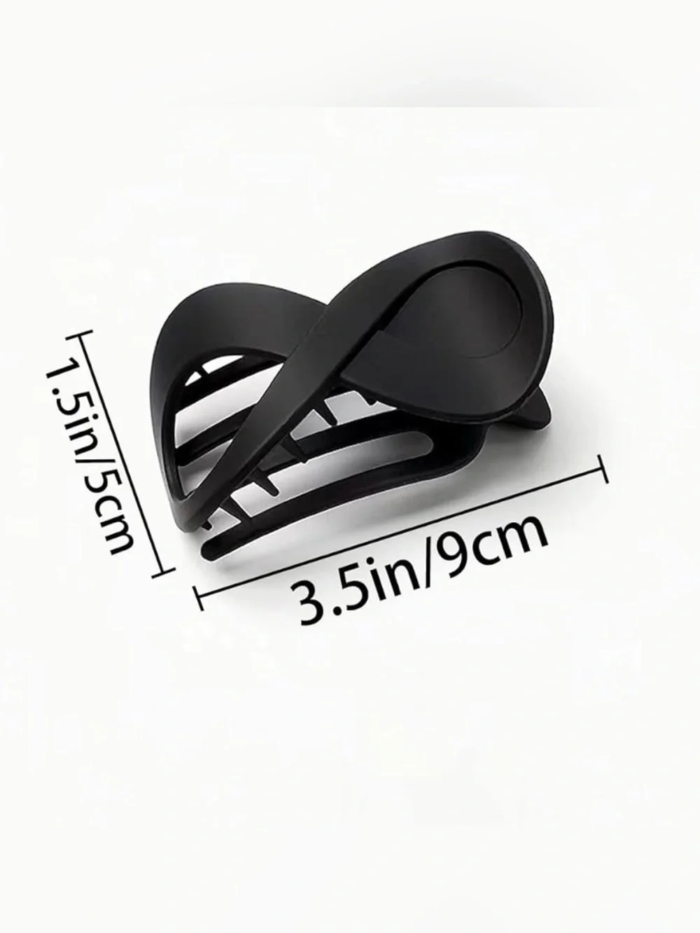 Women’s French Hair Claw Clips 4 Piece Set Red Black Blue Brown Grandmillenial